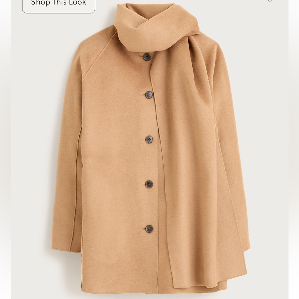 J. Crew Elegant Brown Women's Coat Large